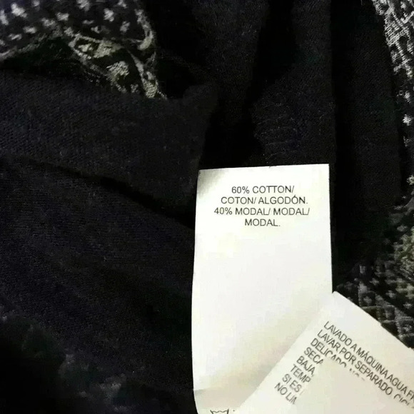 Lucky BRAND Blue Print Tie Front Top - Picture 7 of 8